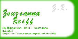 zsuzsanna reiff business card
